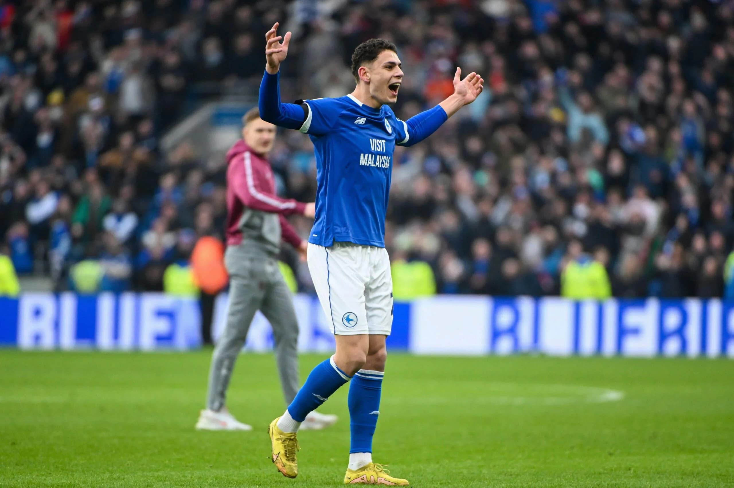 Cardiff City&#8217;s Yousef Salech. Pic: Action Plus Sports/Alamy Live News
