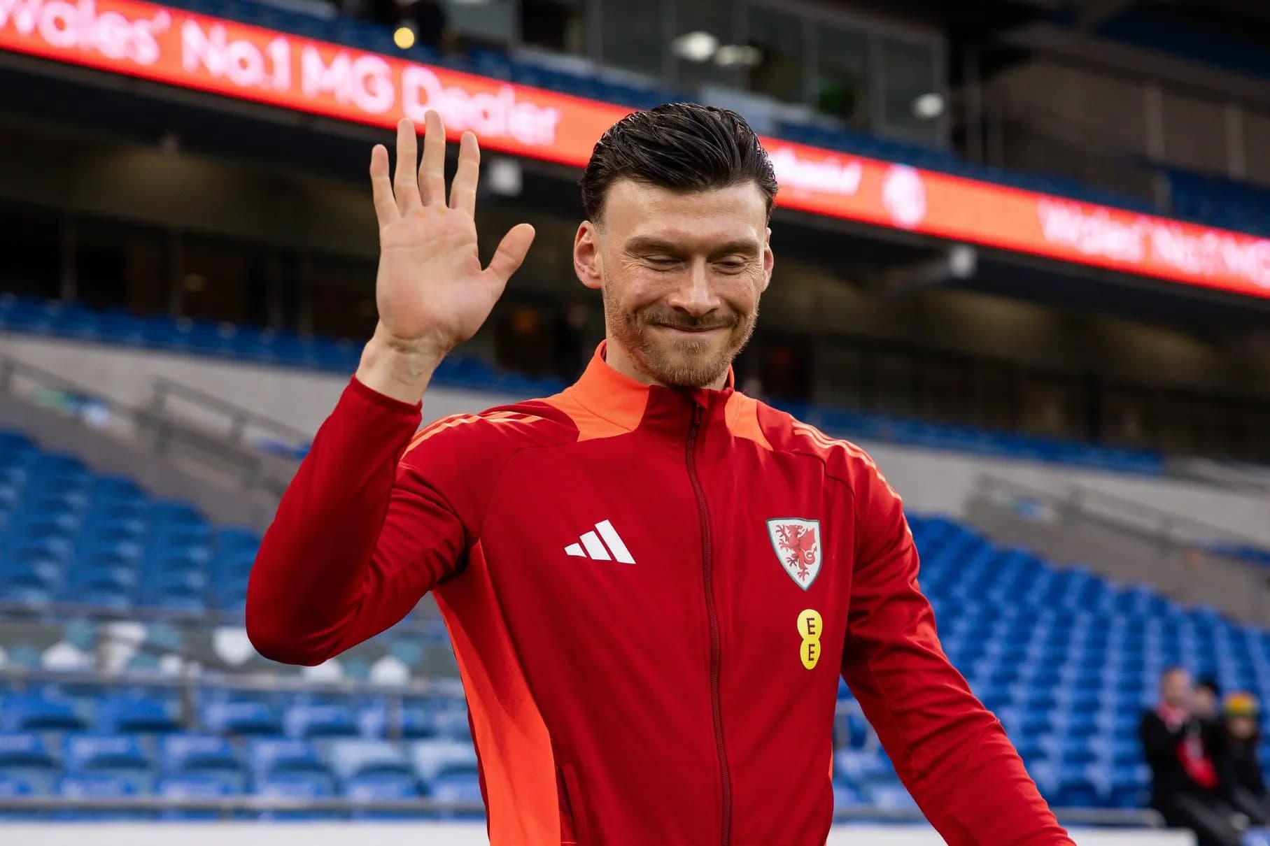 Wales’ Kieffer Moore. Pic: Alamy