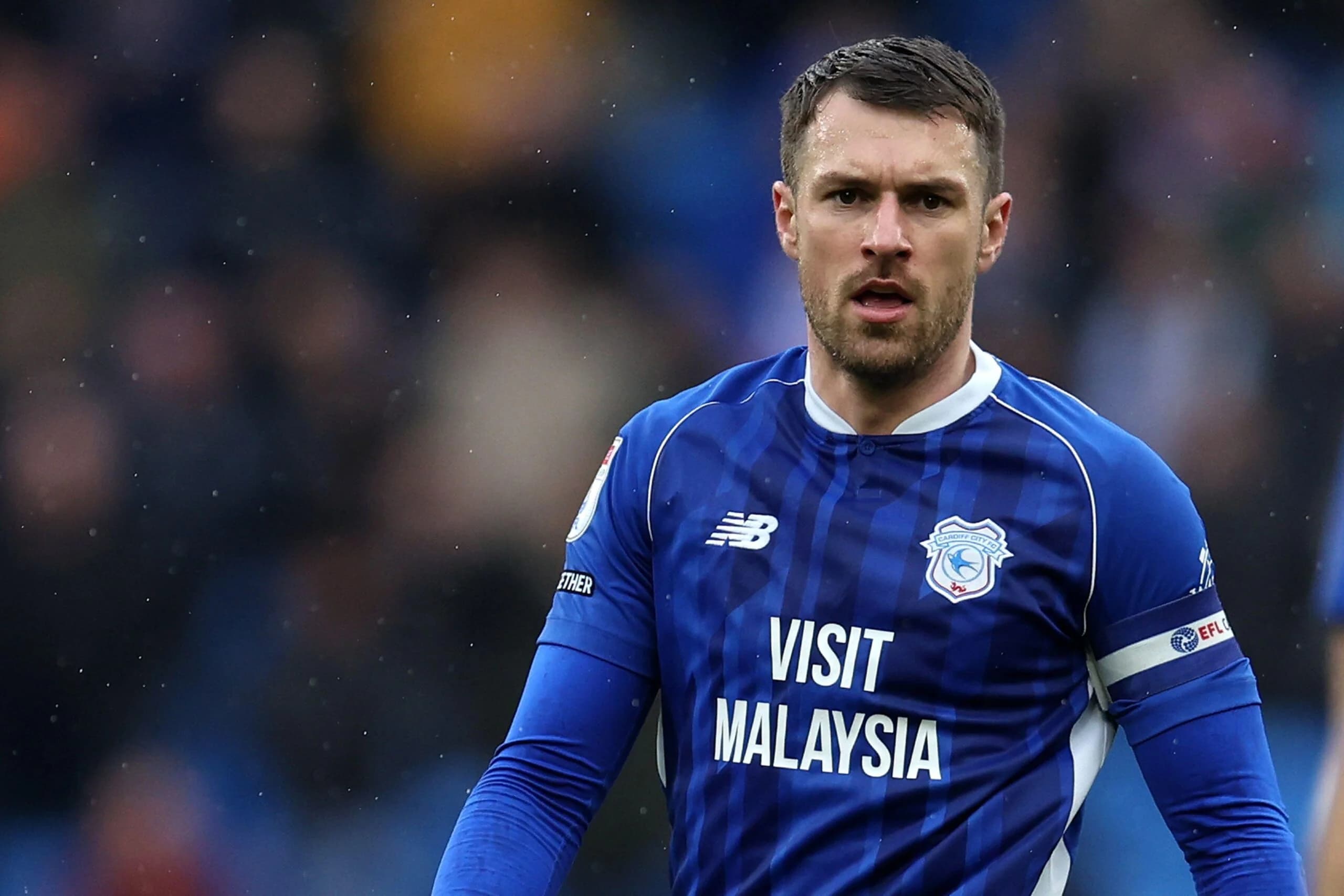 Aaron Ramsey of Cardiff City. Pic: Andrew Orchard sports photography/Alamy Live News
